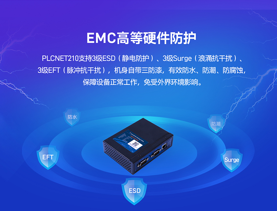 低成本PLC云網關：EMC高等硬件防護