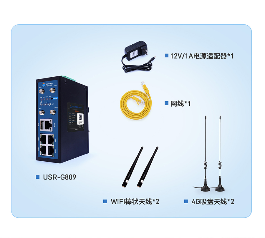 4G工業路由網關的發貨清單